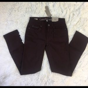 NWT Burgundy Calvin Klein Jeans